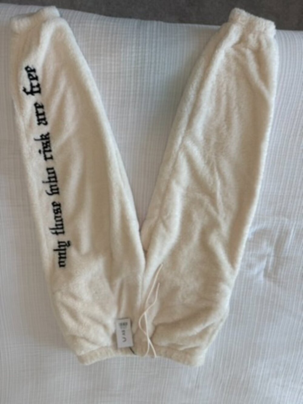 ASRV Sherpa Sweatpants Ivory Cream Men's M DSG-0692 NWT